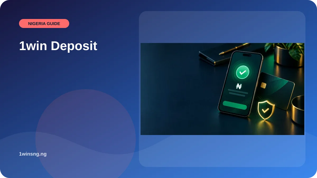 1win Deposit illustration