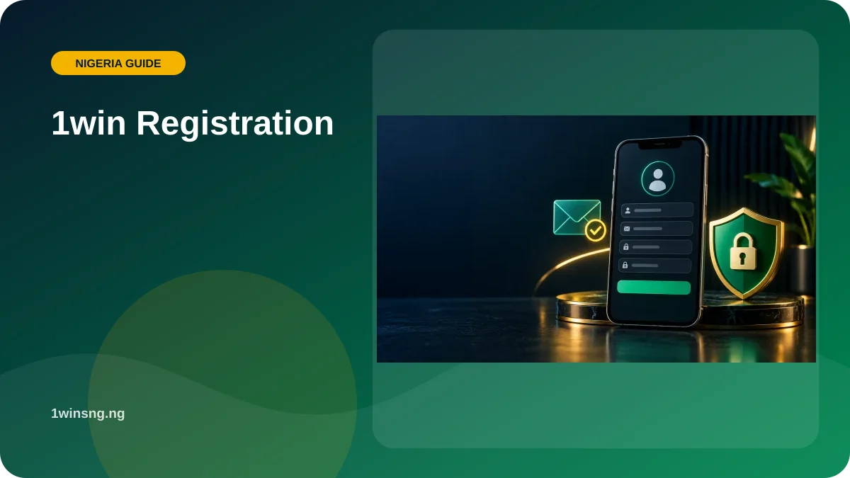 1win Registration illustration