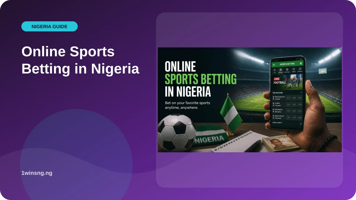 Online Sports Betting in Nigeria illustration
